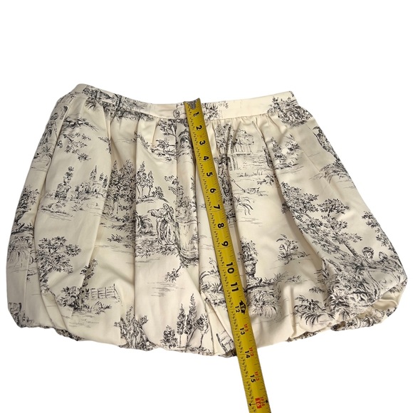 ASOS Short Bubble Skirt Ivory & Black Toile 100% Cotton - Picture 9 of 9